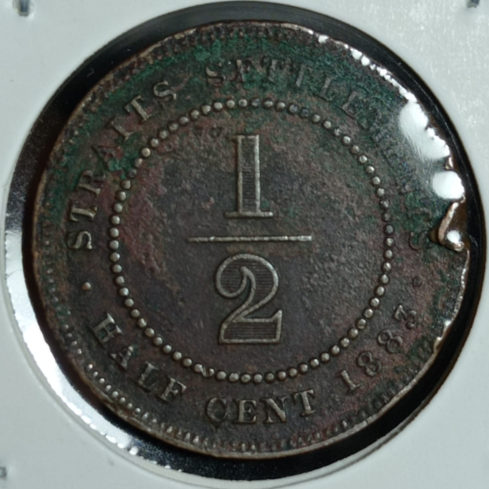 Genuine-Or-Fake?-1883-Straits-Settlements-1/2-Cents